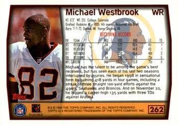 1999 Topps - Topps Collection #262 Michael Westbrook Back