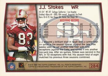 1999 Topps - Topps Collection #284 J.J. Stokes Back