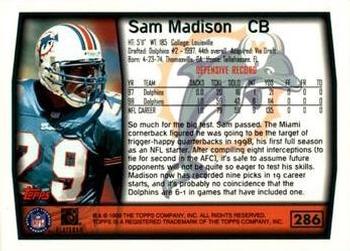 1999 Topps - Topps Collection #286 Sam Madison Back