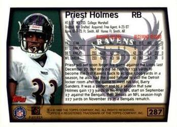1999 Topps - Topps Collection #287 Priest Holmes Back