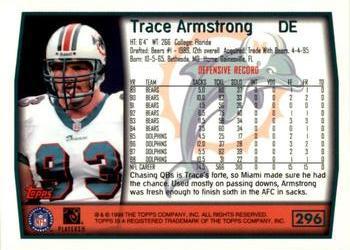 1999 Topps - Topps Collection #296 Trace Armstrong Back