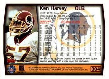 1999 Topps - Topps Collection #304 Ken Harvey Back