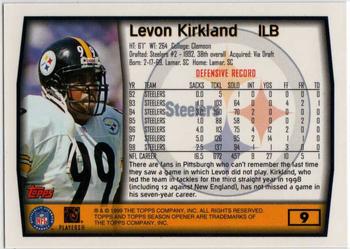 1999 Topps Season Opener #9 Levon Kirkland Back