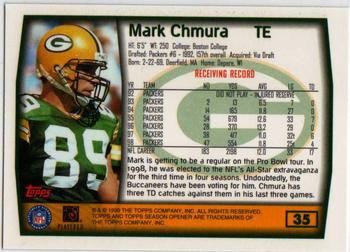 1999 Topps Season Opener #35 Mark Chmura Back