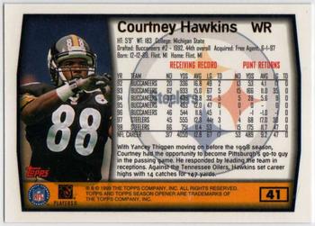 1999 Topps Season Opener #41 Courtney Hawkins Back