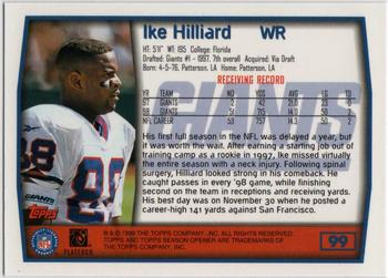 1999 Topps Season Opener #99 Ike Hilliard Back