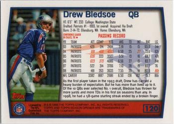 1999 Topps Season Opener #120 Drew Bledsoe Back