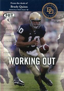 2007 SAGE HIT - Draft Diary #BQ-2 Brady Quinn Front