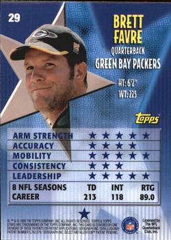 1999 Topps Stars #29 Brett Favre Back