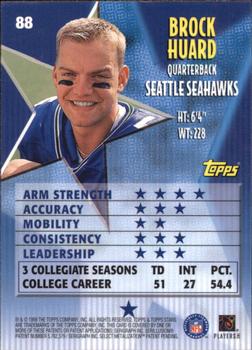 1999 Topps Stars #88 Brock Huard Back