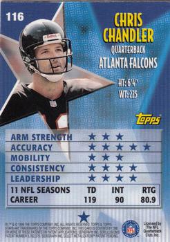 1999 Topps Stars #116 Chris Chandler Back
