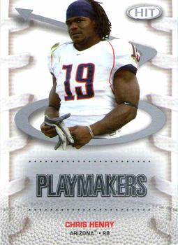 2007 SAGE HIT - Playmakers Silver #P9 Chris Henry Front