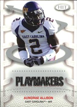 2007 SAGE HIT - Playmakers Silver #P22 Aundrae Allison Front