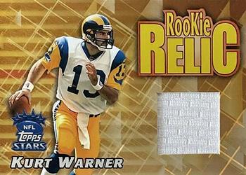 1999 Topps Stars - Rookie Relics #RR1 Kurt Warner Front