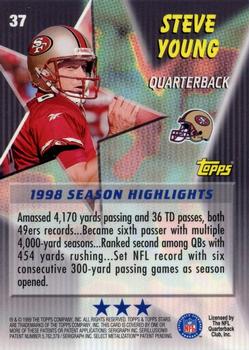 1999 Topps Stars - Three Star #37 Steve Young Back