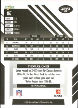 2007 Score - Updates #167 Thomas Jones Back