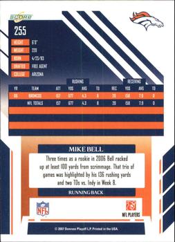 2007 Score - Updates #255 Mike Bell Back