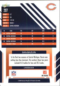 2007 Score - Updates #297 Dan Bazuin Back