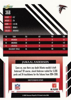 2007 Score - Updates #368 Jamaal Anderson Back
