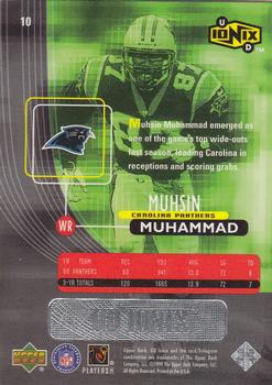1999 UD Ionix #10 Muhsin Muhammad Back