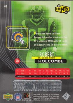 1999 UD Ionix #48 Robert Holcombe Back