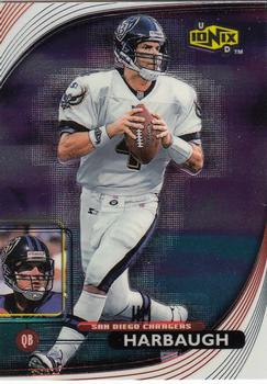 1999 UD Ionix #49 Jim Harbaugh Front