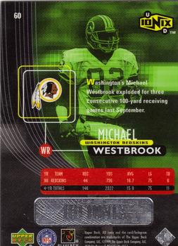 1999 UD Ionix #60 Michael Westbrook Back