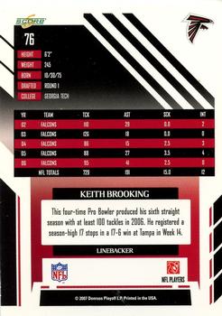 2007 Score - Glossy #76 Keith Brooking Back