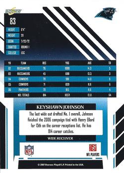 2007 Score - Glossy #83 Keyshawn Johnson Back