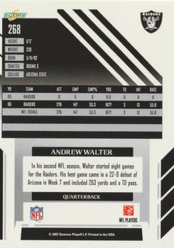 2007 Score - Glossy #268 Andrew Walter Back