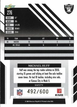2007 Score - Gold Zone #276 Michael Huff Back
