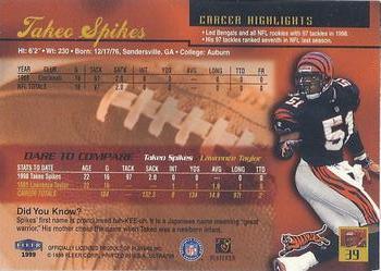 1999 Ultra #39 Takeo Spikes Back