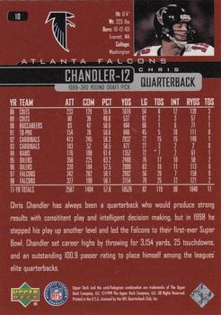 1999 Upper Deck #10 Chris Chandler Back