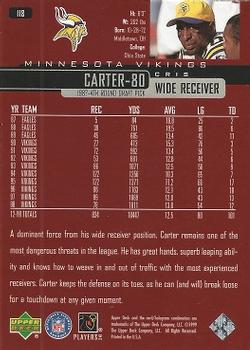 1999 Upper Deck #118 Cris Carter Back