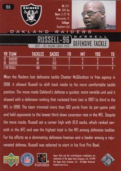 1999 Upper Deck #155 Darrell Russell Back