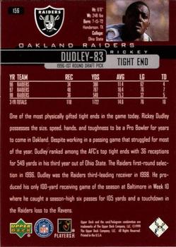 1999 Upper Deck #156 Rickey Dudley Back