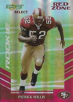 2007 Score Select - Red Zone #378 Patrick Willis Front