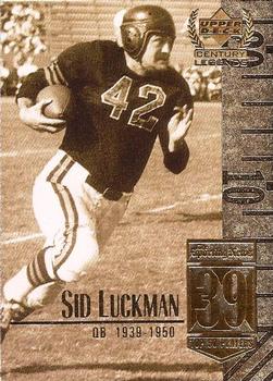1999 Upper Deck Century Legends #39 Sid Luckman Front