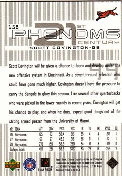 1999 Upper Deck Century Legends #158 Scott Covington Back
