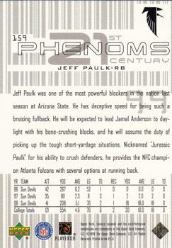 1999 Upper Deck Century Legends #159 Jeff Paulk Back
