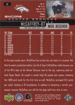 1999 Upper Deck Encore #55 Ed McCaffrey Back
