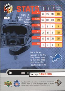 1999 Upper Deck HoloGrFX #17 Barry Sanders Back