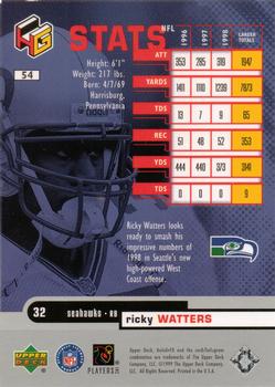 1999 Upper Deck HoloGrFX #54 Ricky Watters Back