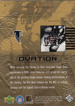 1999 Upper Deck Ovation #3 Jamal Anderson Back