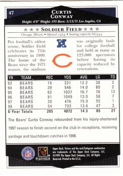 1999 Upper Deck Victory #47 Curtis Conway Back