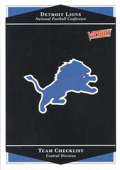 1999 Upper Deck Victory #89 Detroit Lions Checklist Front