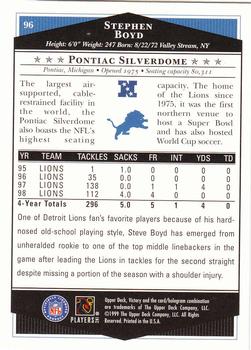 1999 Upper Deck Victory #96 Stephen Boyd Back