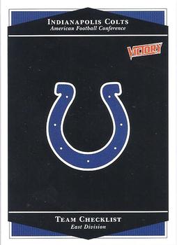 1999 Upper Deck Victory #106 Indianapolis Colts Checklist Front