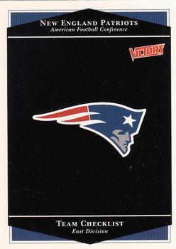 1999 Upper Deck Victory #152 New England Patriots Checklist Front