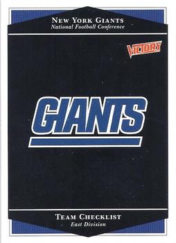 1999 Upper Deck Victory #171 New York Giants Checklist Front